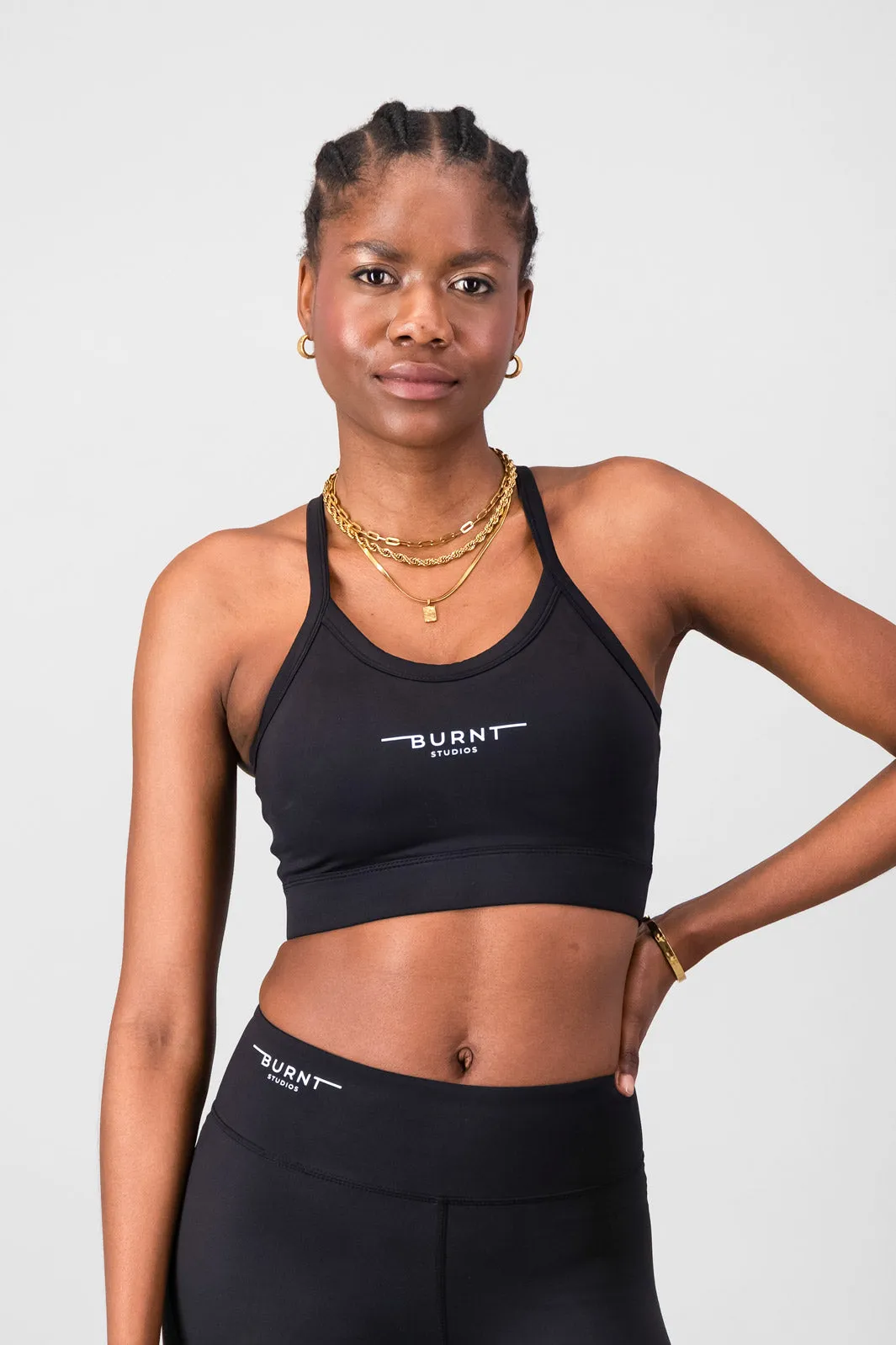 Essential Strong Bra - Black Supportive Baggy fit seams