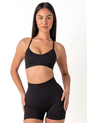 SIGNATURE BRA - LIQUORICE Seamless Comfort