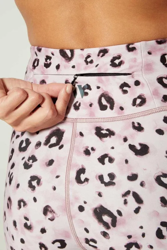 Fade Resistant Outdoor Running Wear It To Heart Zoe Back Pocket Legging - Cheetah Glow