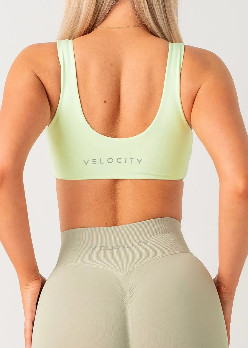Smooth Structure Compression seams BALANCE BRA 2.0 - LIME