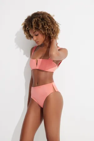 Quick Release Clasps Moisture Wicking Texture Victoria - High Rise