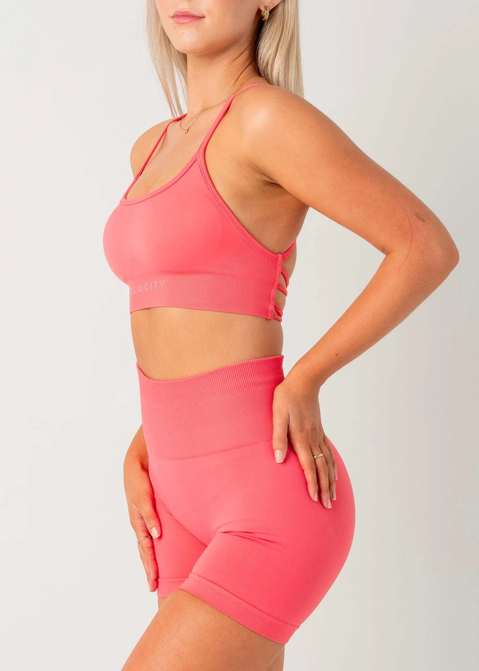 DEFINE SEAMLESS BRA 2.0 - WATERMELON High-quality Seam-Free Feel