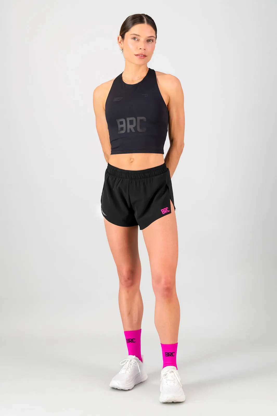 Reflective Safety Accents Urban Flexible Speedracer BRC Supportive Tank - Black