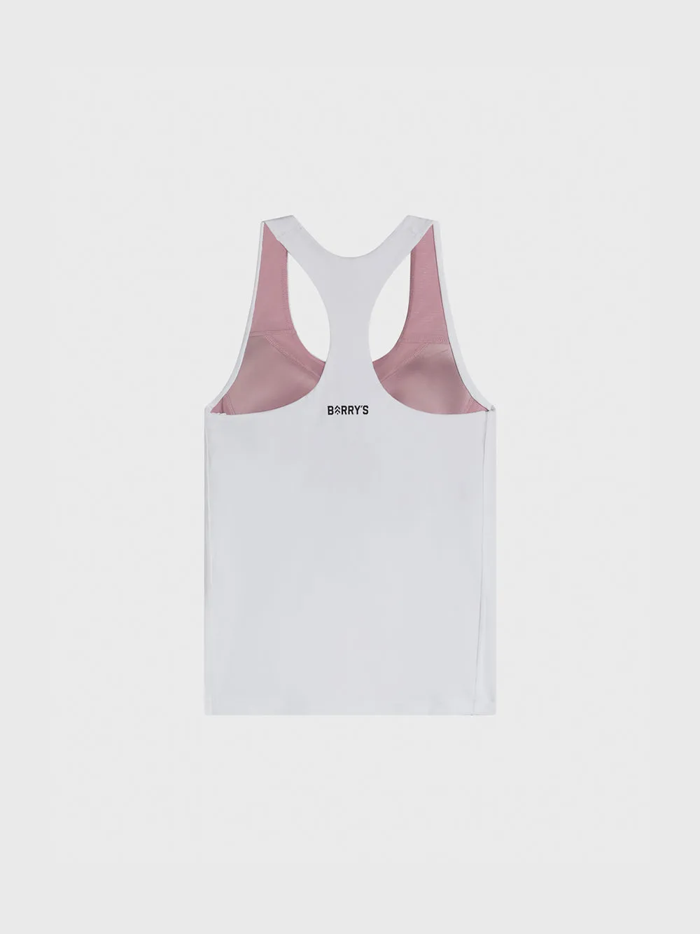 elderly users BARRY'S X NIKE DRI-FIT SWOOSH BRA TANK WHITE