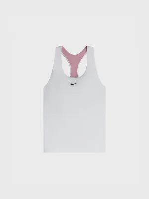 local market BARRY'S X NIKE DRI-FIT SWOOSH BRA TANK WHITE