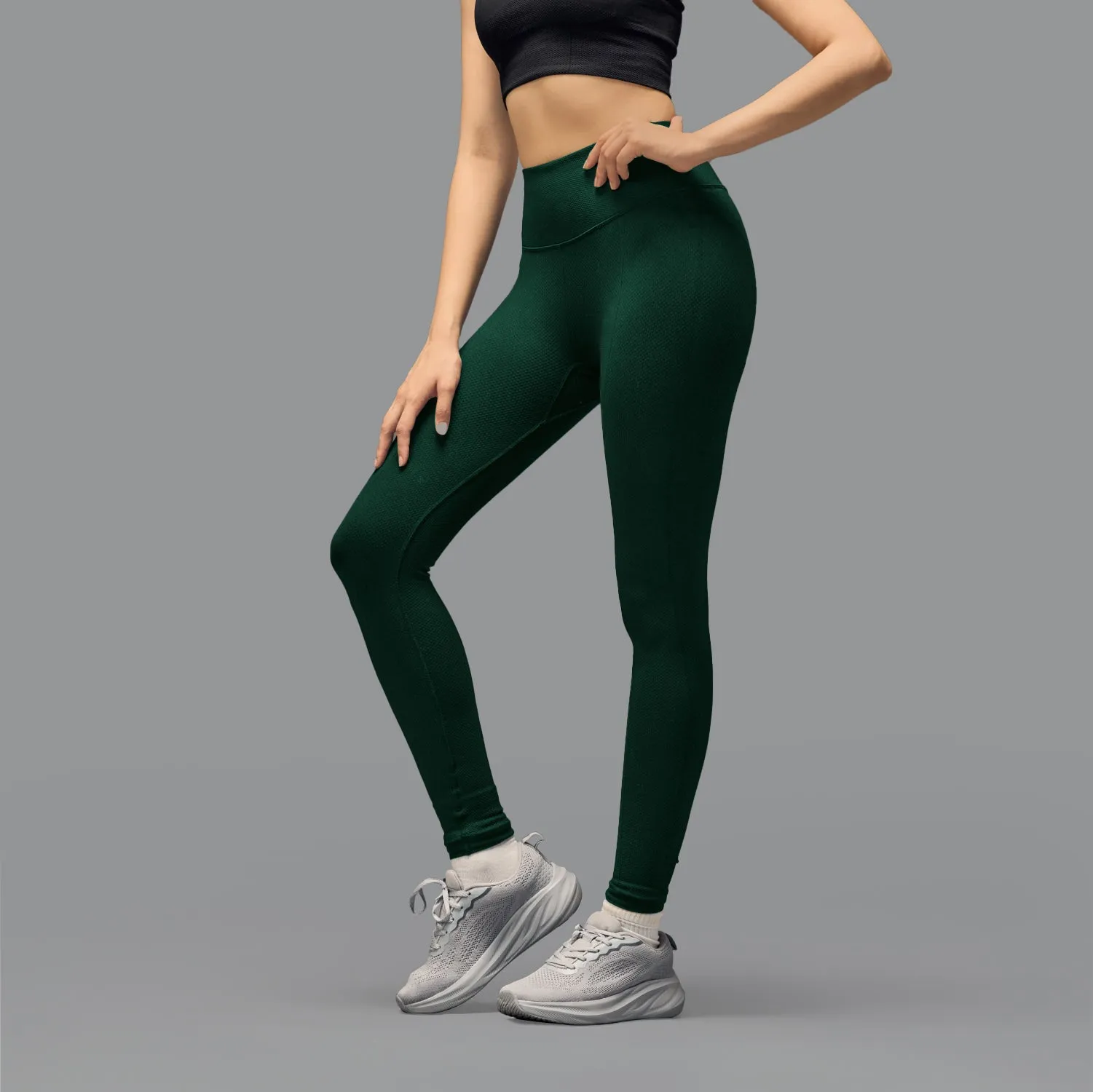 Limitless snatched high waisted diamond legging - Green Tailored Shape
