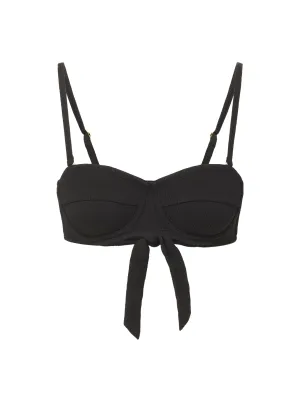 Roll Resistant Edges Nellie Top In Black Texture