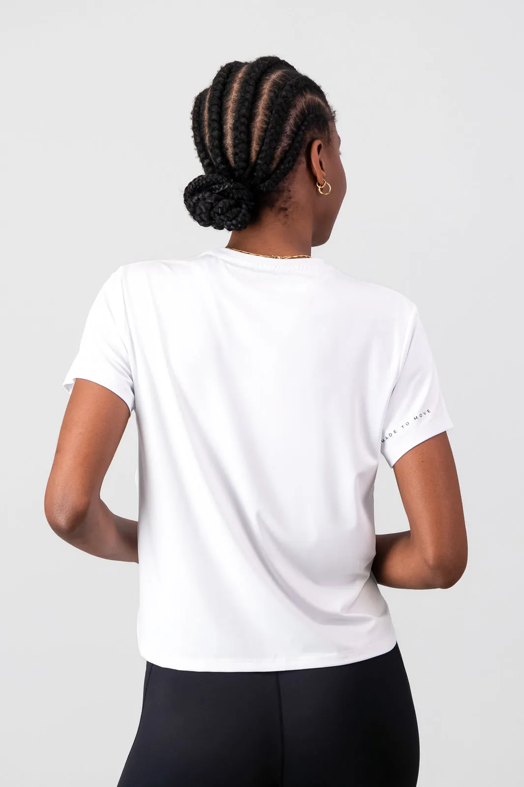 Essential Movement Tee - White Functional Fashion MinimalBranding