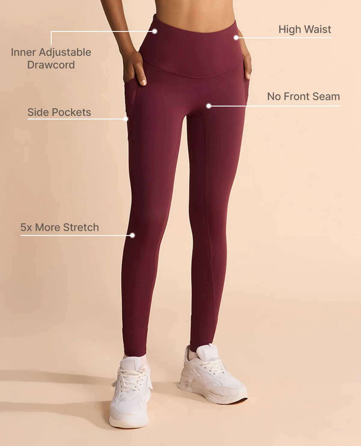 Wrinkle Resistant Fitness Lover Wrinkle Resistant Outdoor Lover Luxe Ultra Soft Second SKN Active Leggings