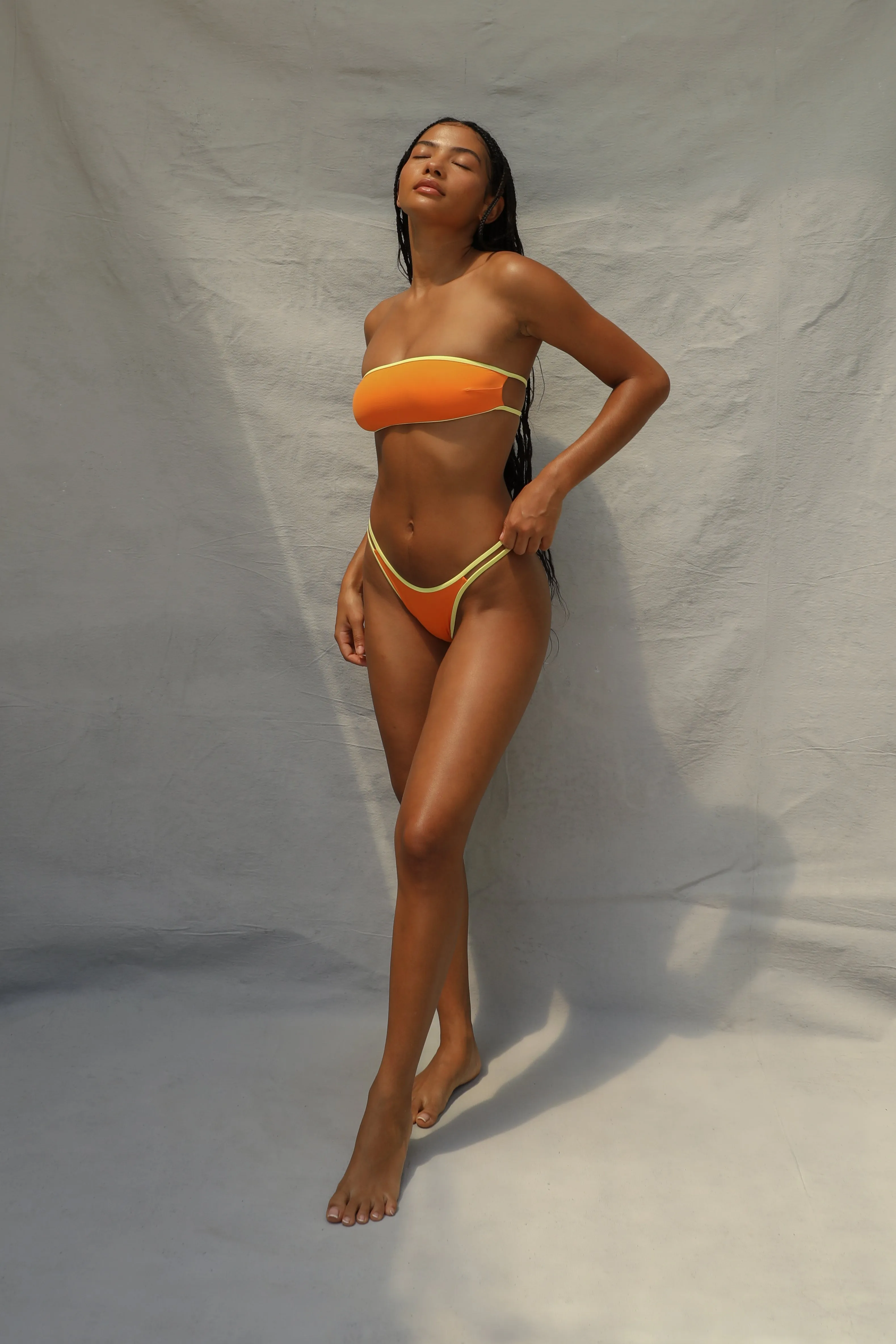 Non Restrictive Framework Bind High Hip Bottom - Tangerine Fizz