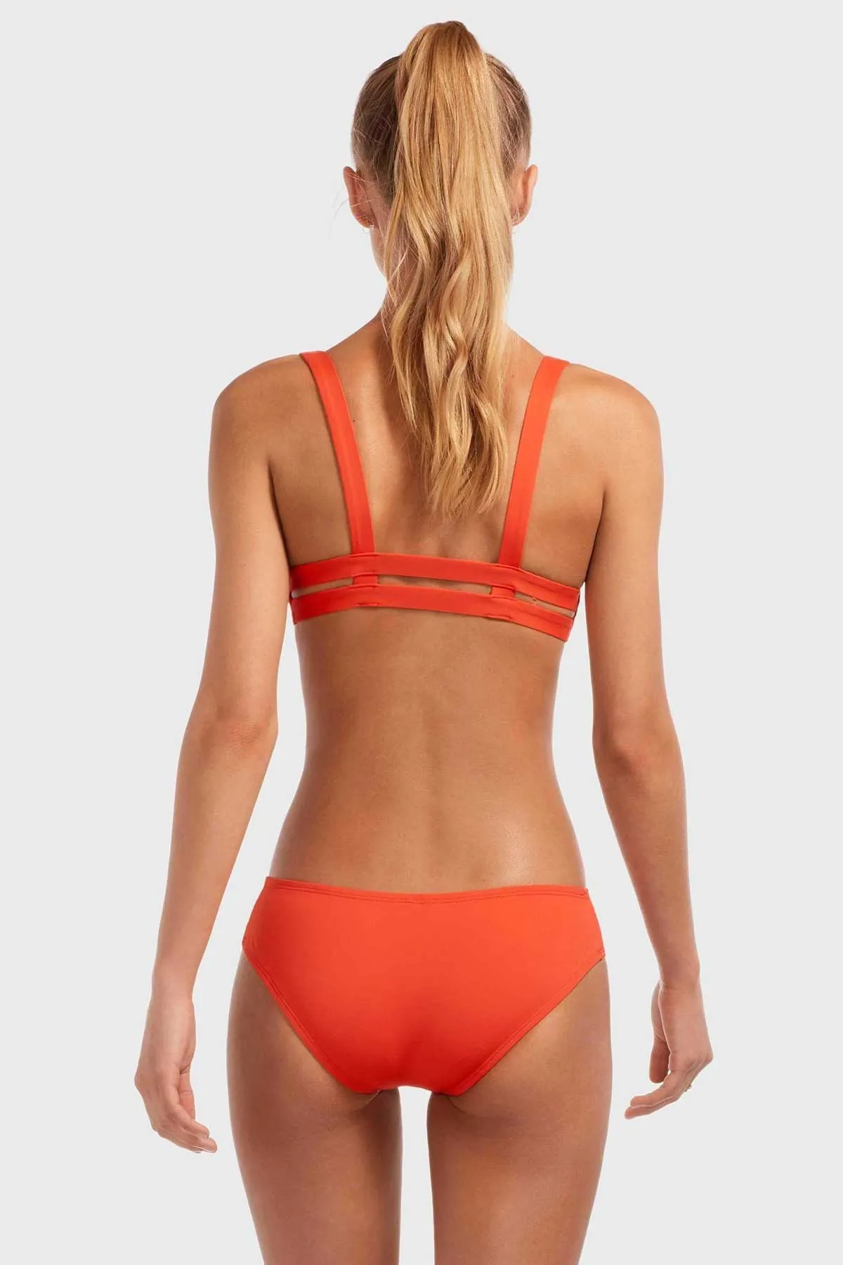 Emelia Triple Strap Bottom - Papavero EcoLux Smooth Edge Finish