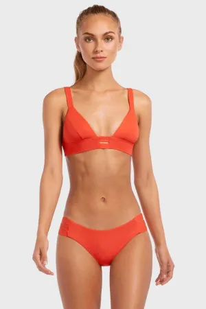 Emelia Triple Strap Bottom - Papavero EcoLux Quick Dry Technology Water Resistant Fabric