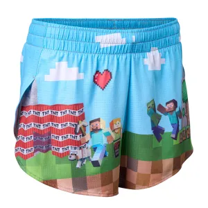 Women's AeroPro 3" Split Shorts - Blocks on Blocks RecycledPolyester