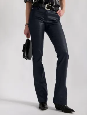 Black resin denim 5-pocket straight fit jeans Dressy look Sporty Appeal