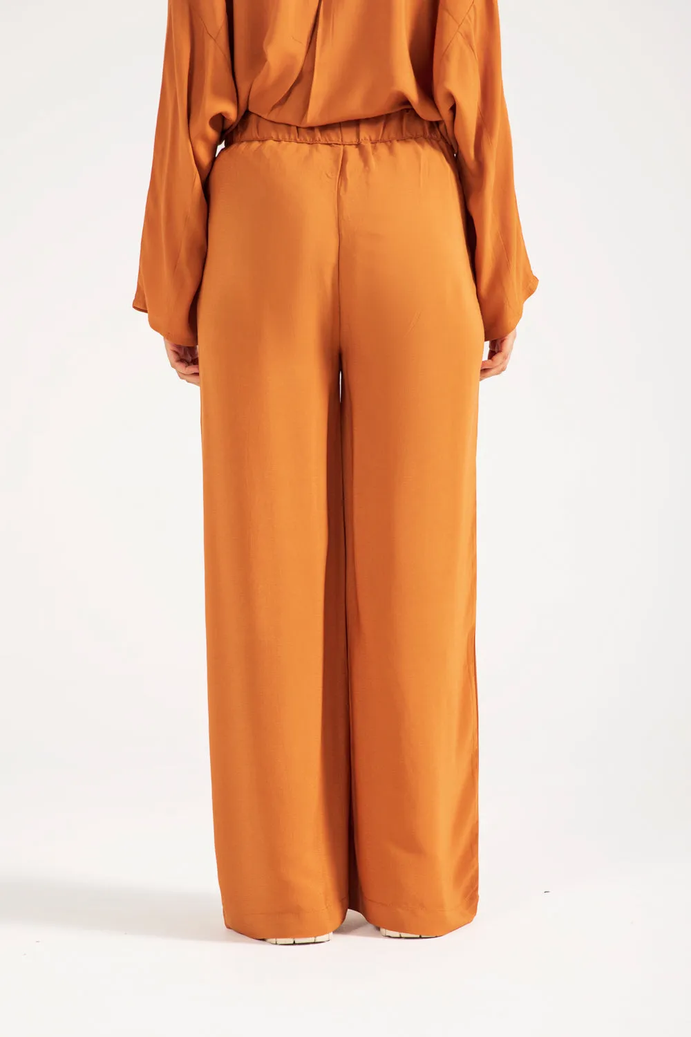 Casual Layer PermeableCloth WIDE LEG TROUSER