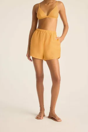 Tallows Linen Short - Creamsicle EcoLinen Summer Wardrobe