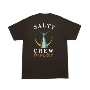 Women`s Tailed Boyfriend S/S Tee - Vintage Black Garment Dyed Minimalist Apparel