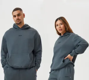 Light Jacket Insport Unisex Frankie Carbon Blue Hood