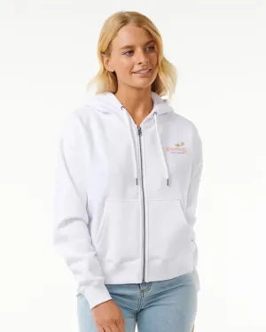 High Tide Scenic Relaxed Zip Through Hood shoe accents