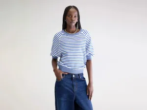 Anglet crew-neck sweater (242 / W / STRIPE A) Cozy Outfit