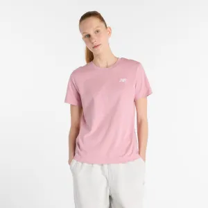 Edgy Anti Pilling Surface New Balance Women's Sport Essentials Pink Tee