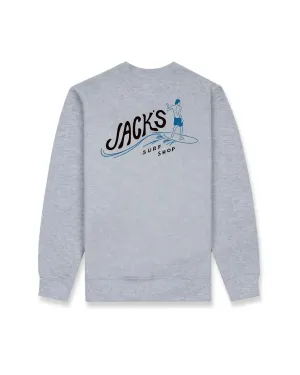 Trend Focus Short Sleeve Bobber Summer Series Crewneck Sweatshirt - Heather Grey