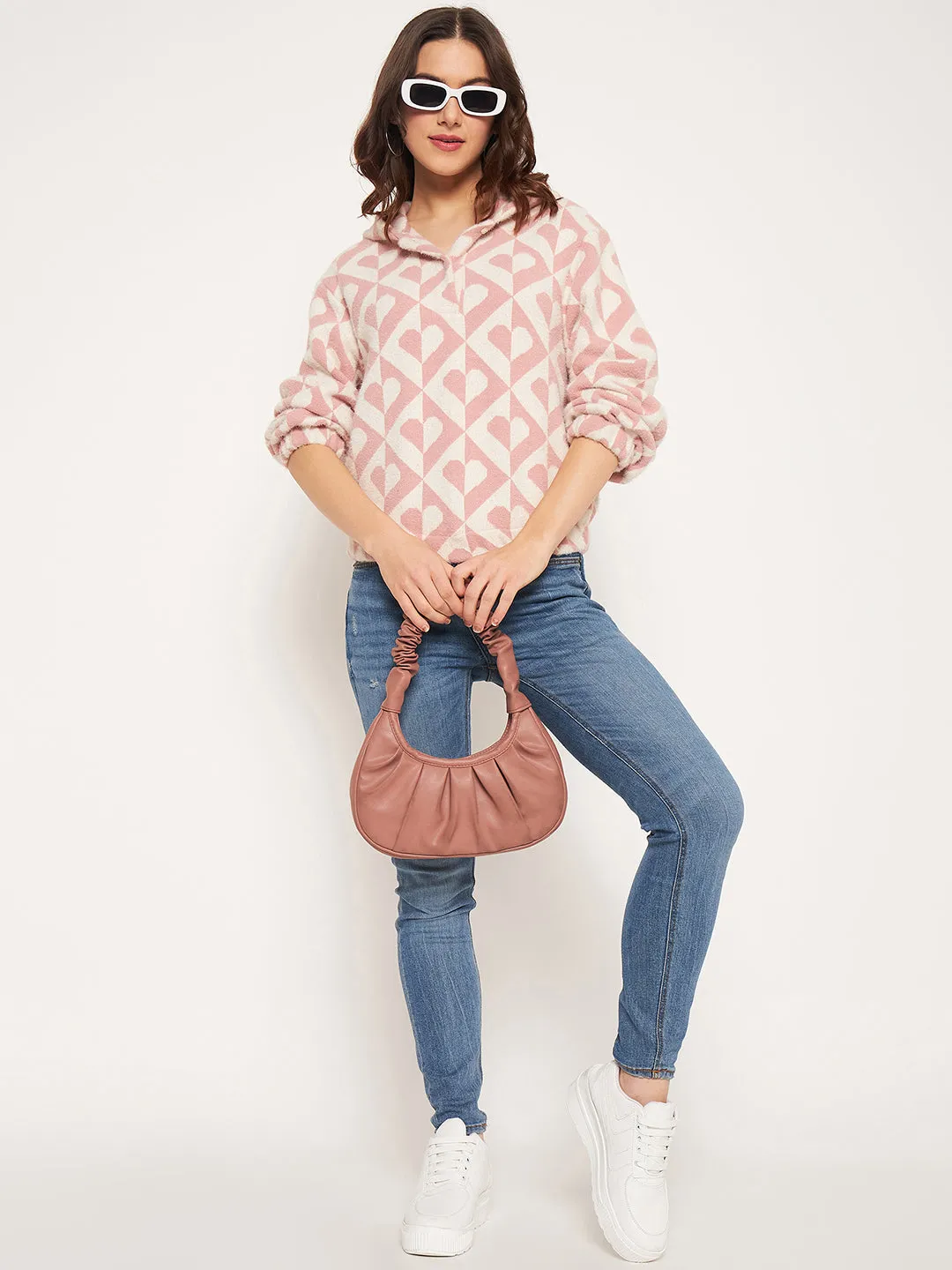Chill Clothing Washable Madame Peach Hood Neck Sweatshirt