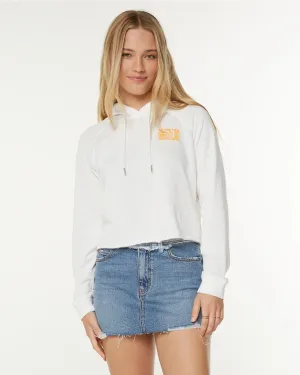 We Arrived Sweatshirt - Snow White Sea Glass Fashionable Layer