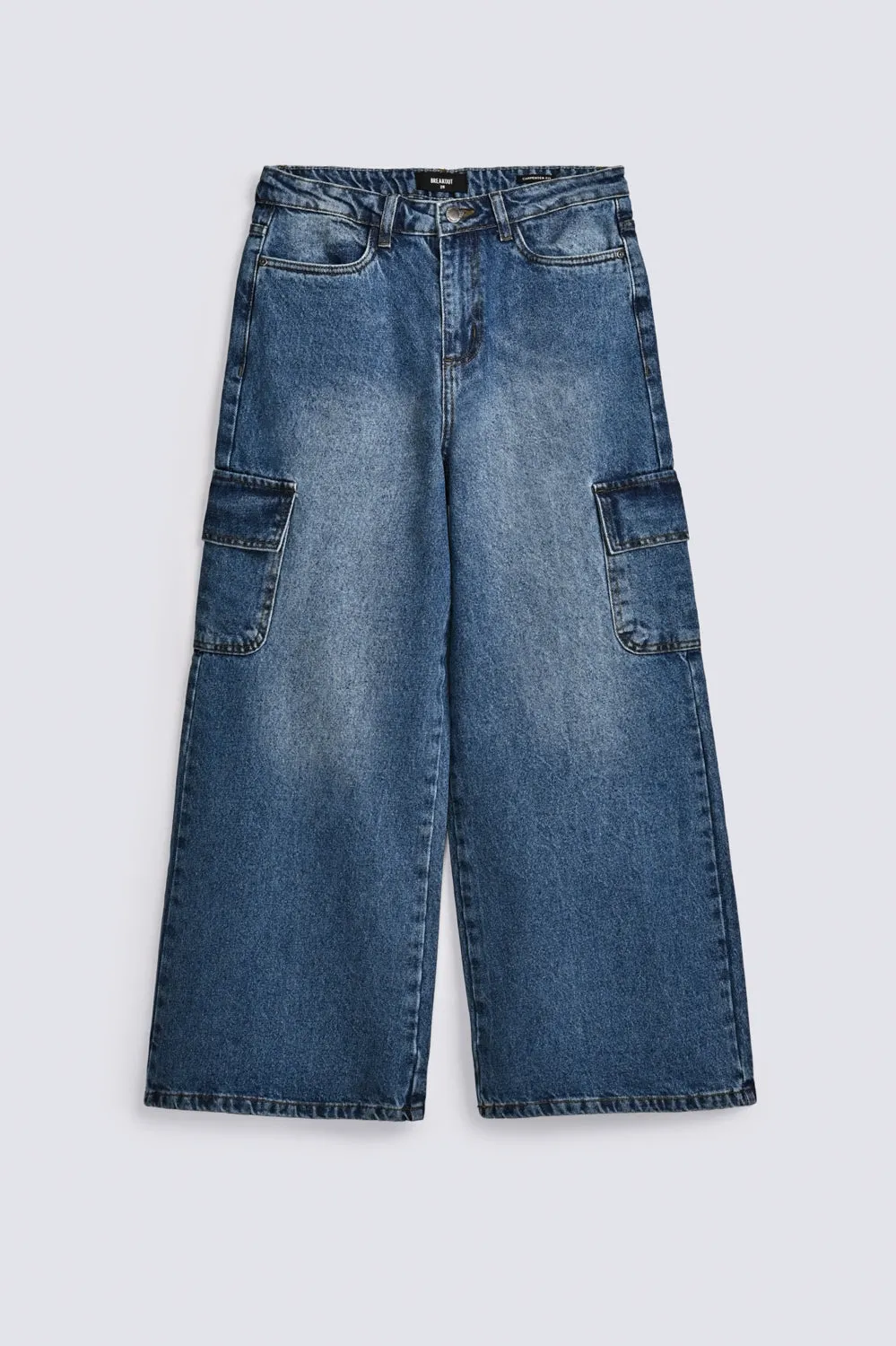 Smooth zipper closure Comfortable Wear MEGA WIDE CARPENTER FIT DENIM