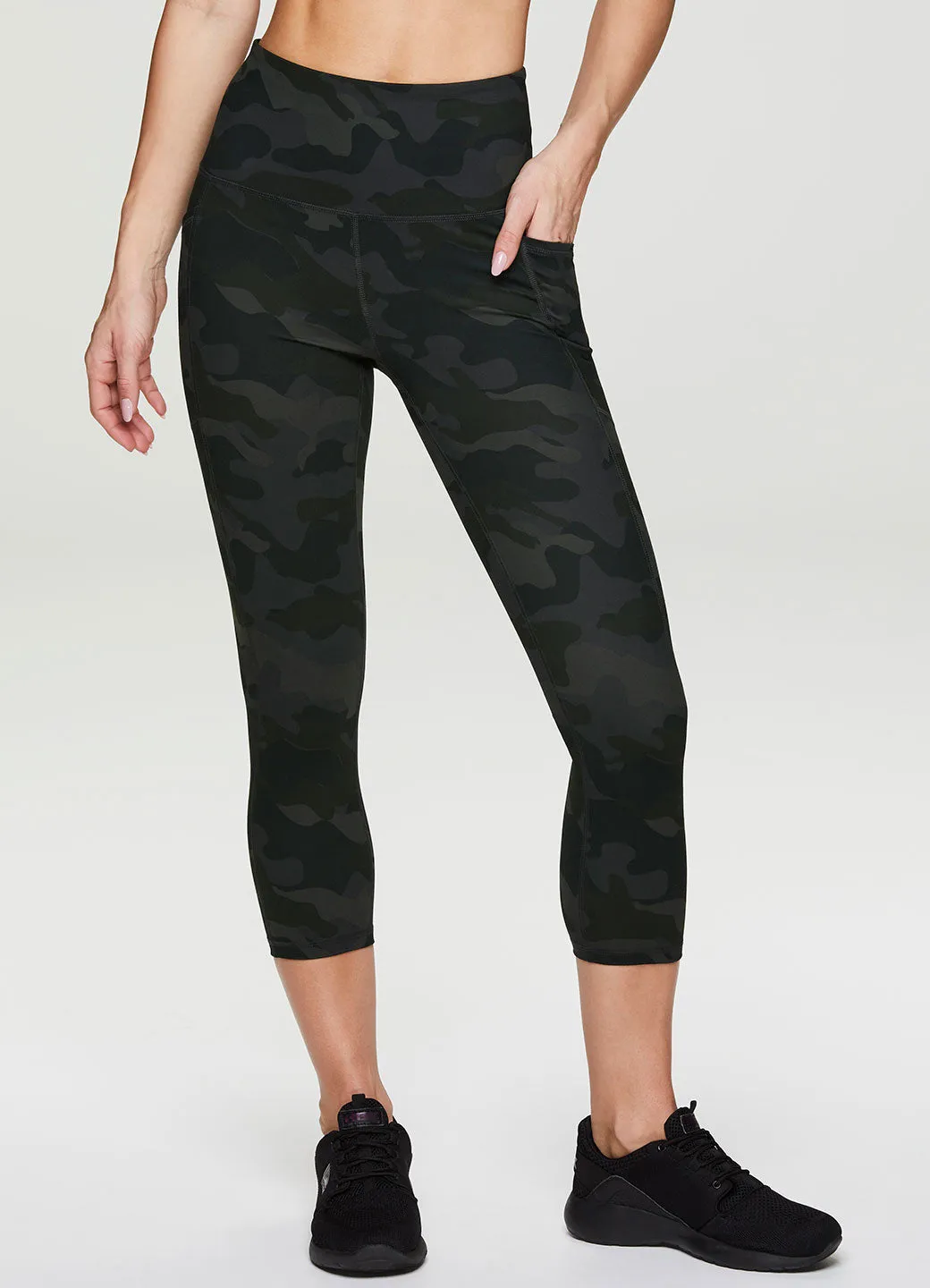 Prime Super Soft Camo Capri Seamless Design Active Lifestyle Flexible Hem