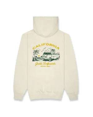 Youthful Vibe Starry Puff Pullover Hoodie - Oatmeal