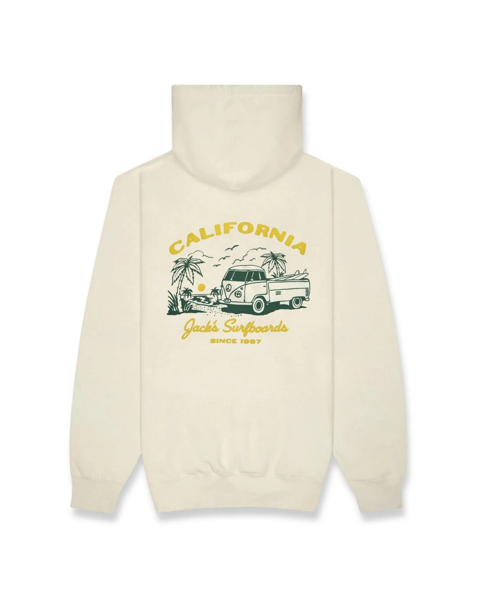Starry Puff Pullover Hoodie - Oatmeal Home friendly Striped Pattern