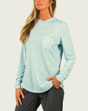 couple wear Women's Buxton Tech Hoodie - Silver