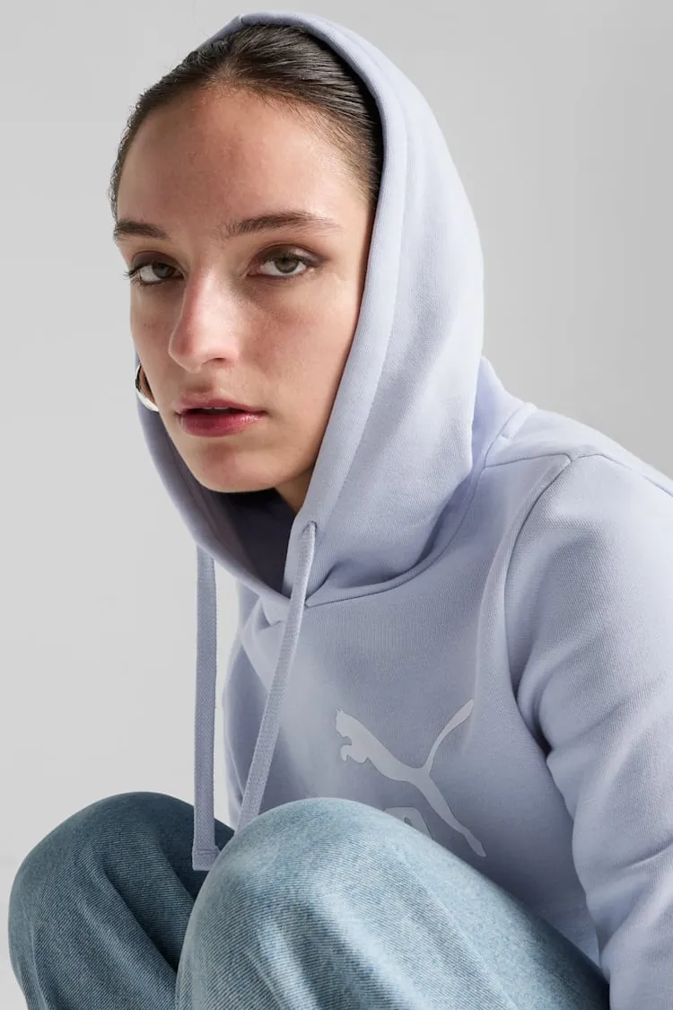 Outdoor Fit Puma Women's Essentials Logo Fleece Blue Hoodie