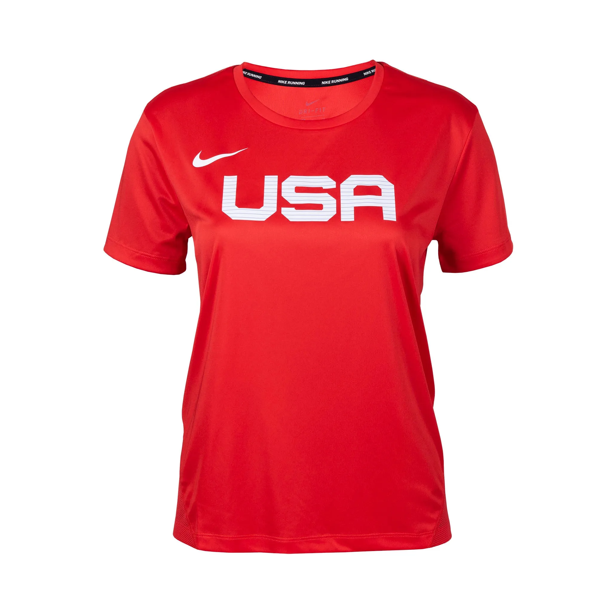 Fade Resistant Dye Urban Streetwear Nike Team USA Women's Miler T-Shirt