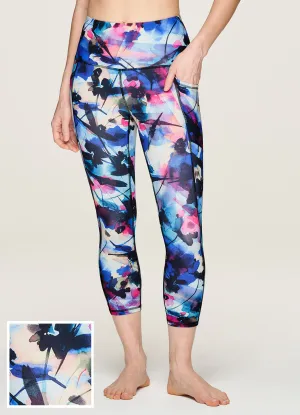 For Adults Winter Sports Floral Fun Super Soft Capri