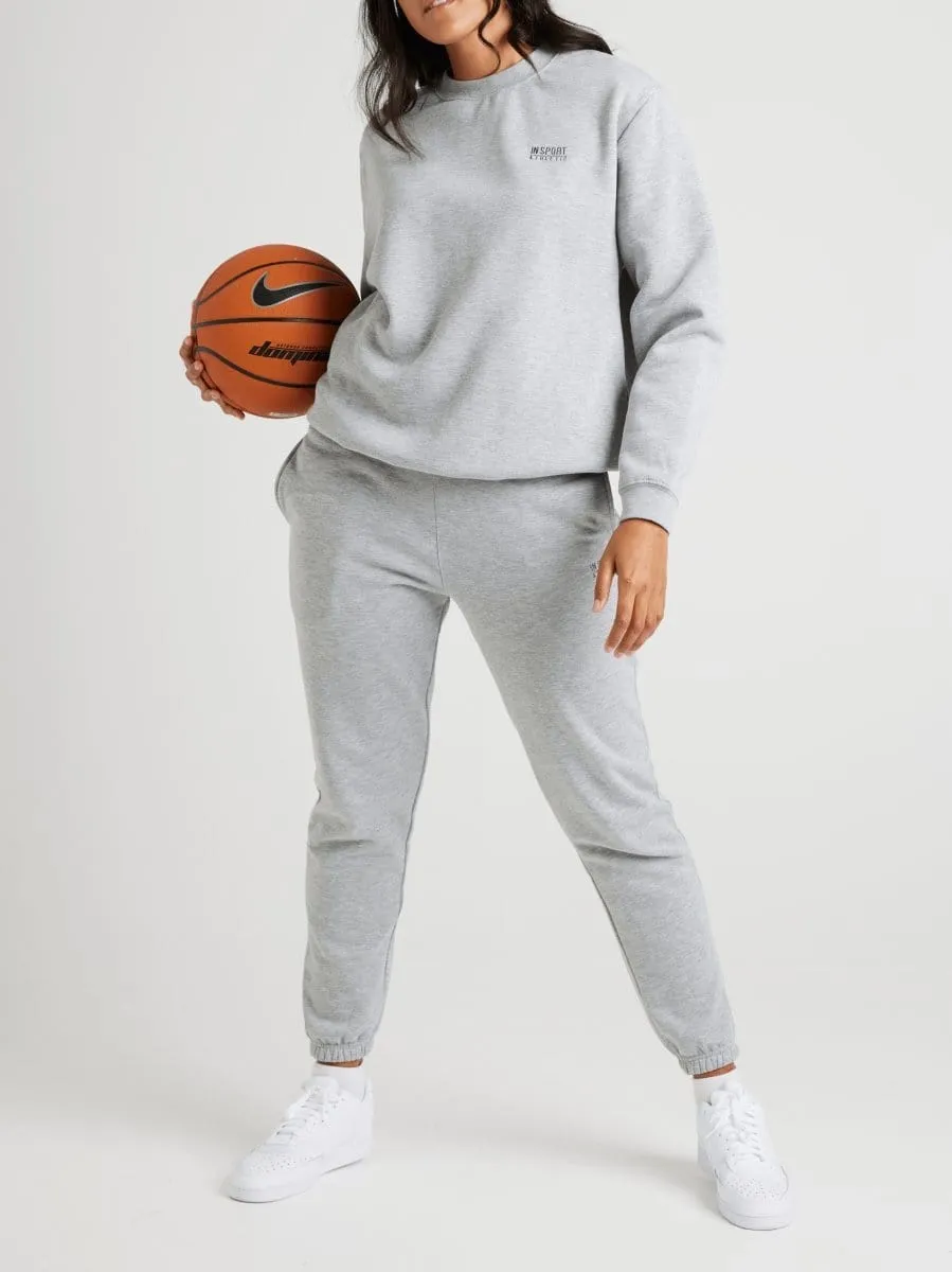 Product Innovation Insport Unisex Alaska Grey Marle Crew Sweatshirt