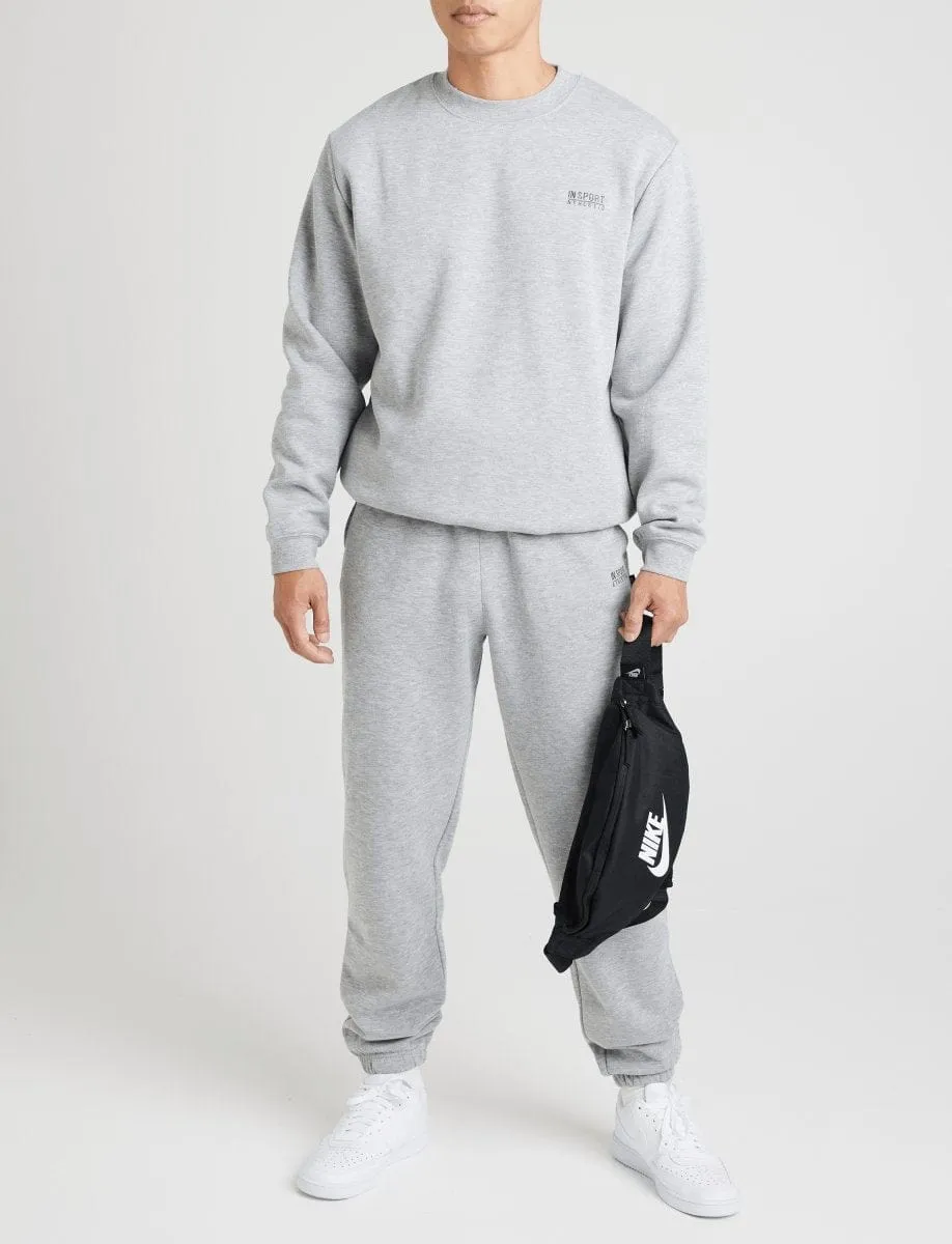 Classic Relaxed right for outdoor activities Insport Unisex Alaska Grey Marle Crew Sweatshirt