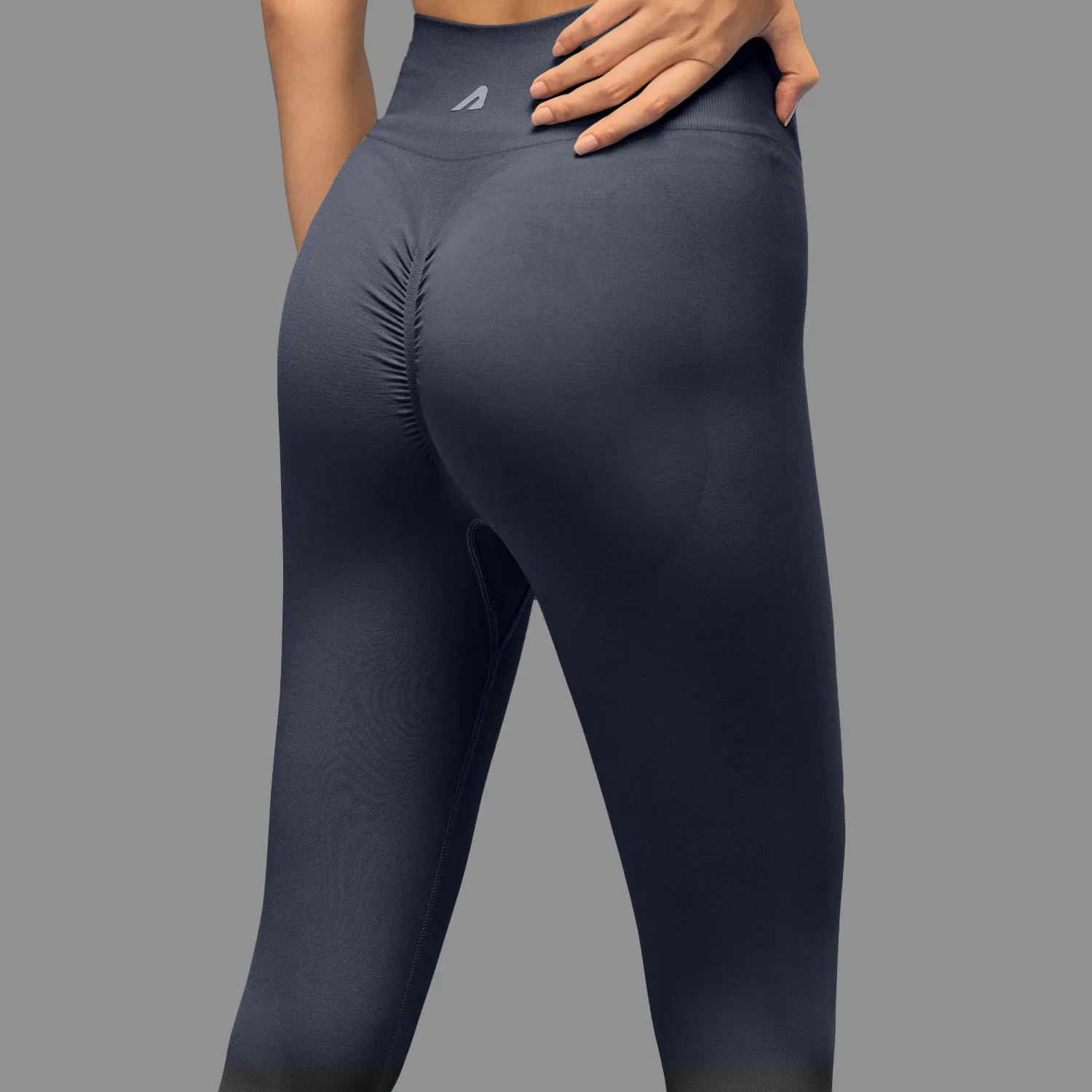 Lightweight Material Holiday Outfit Limitless snatched ribbed waistband & Ruched back legging - GREY