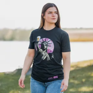 Women's Toast To Freedom Boyfriend Fit T-Shirt - Realtree Extreme? Cozy and Soft