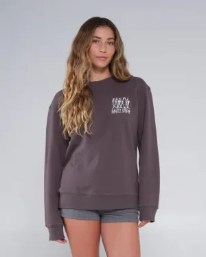 lanyard accents Line Up Premium Crewneck - Faded Black