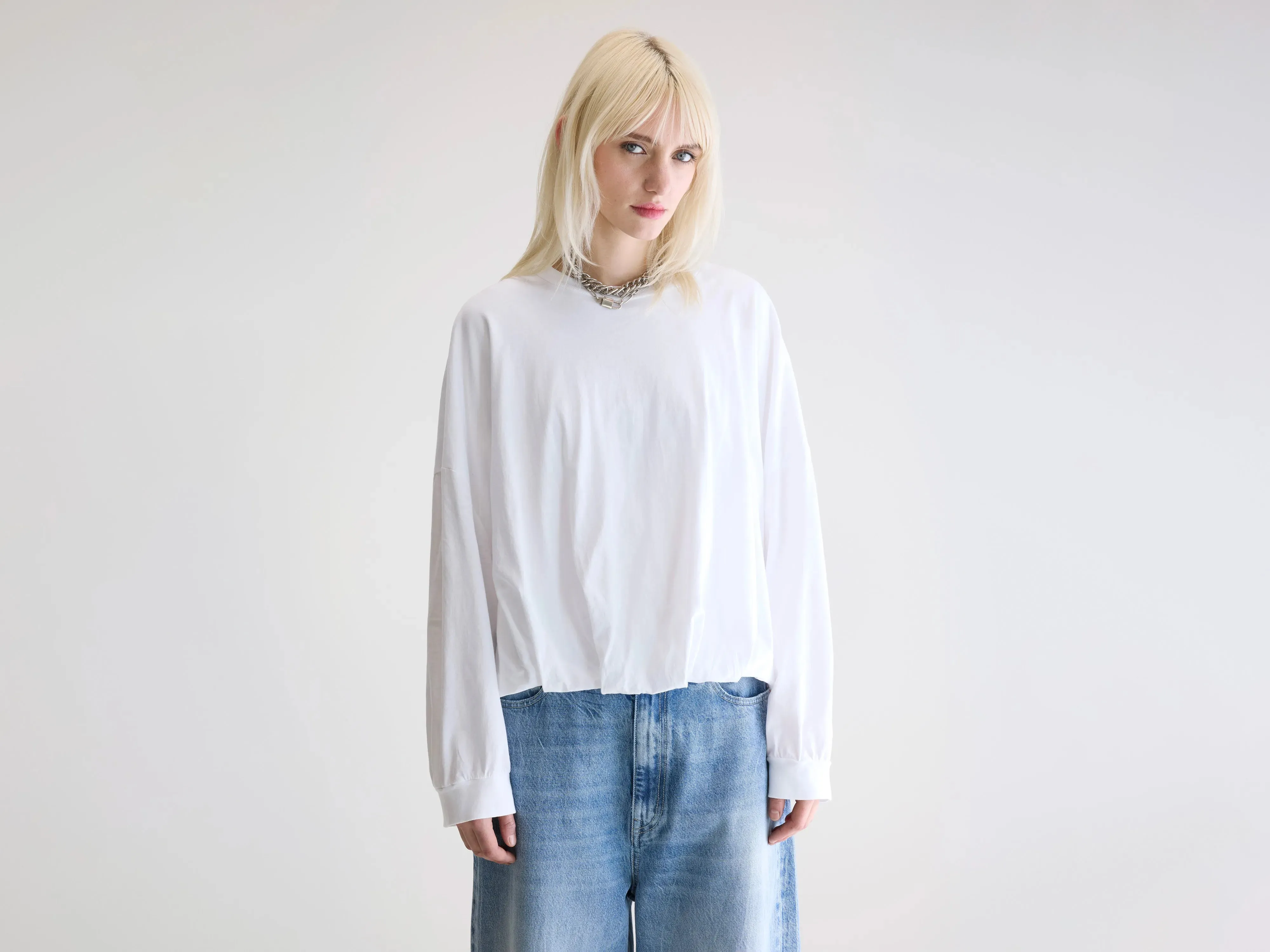 Flam long-sleeve t-shirt (252 / W / WHITE) SustainableManufacturing