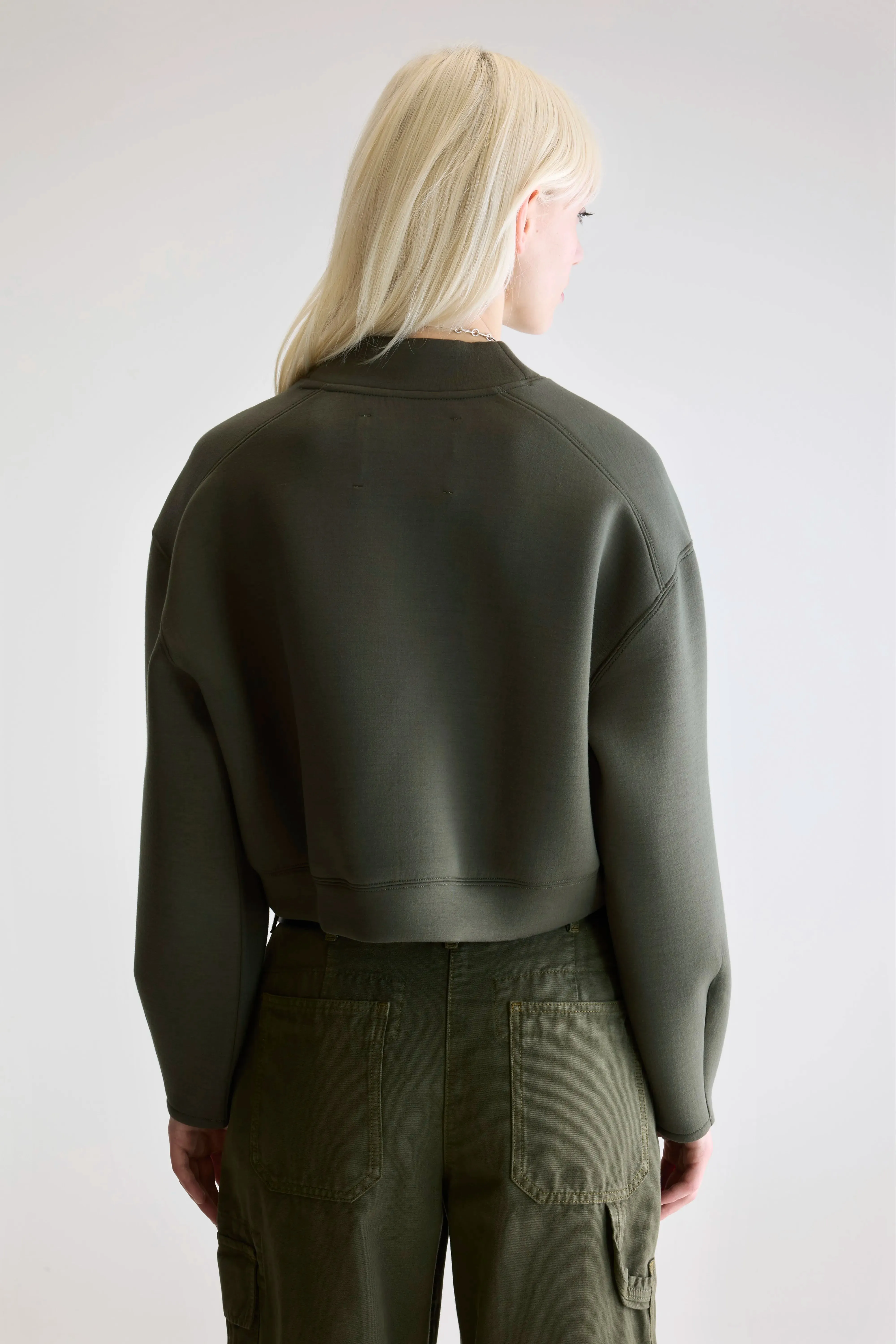 Cozy Vibe Tashi cropped sweatshirt (252 / W / FOREST)