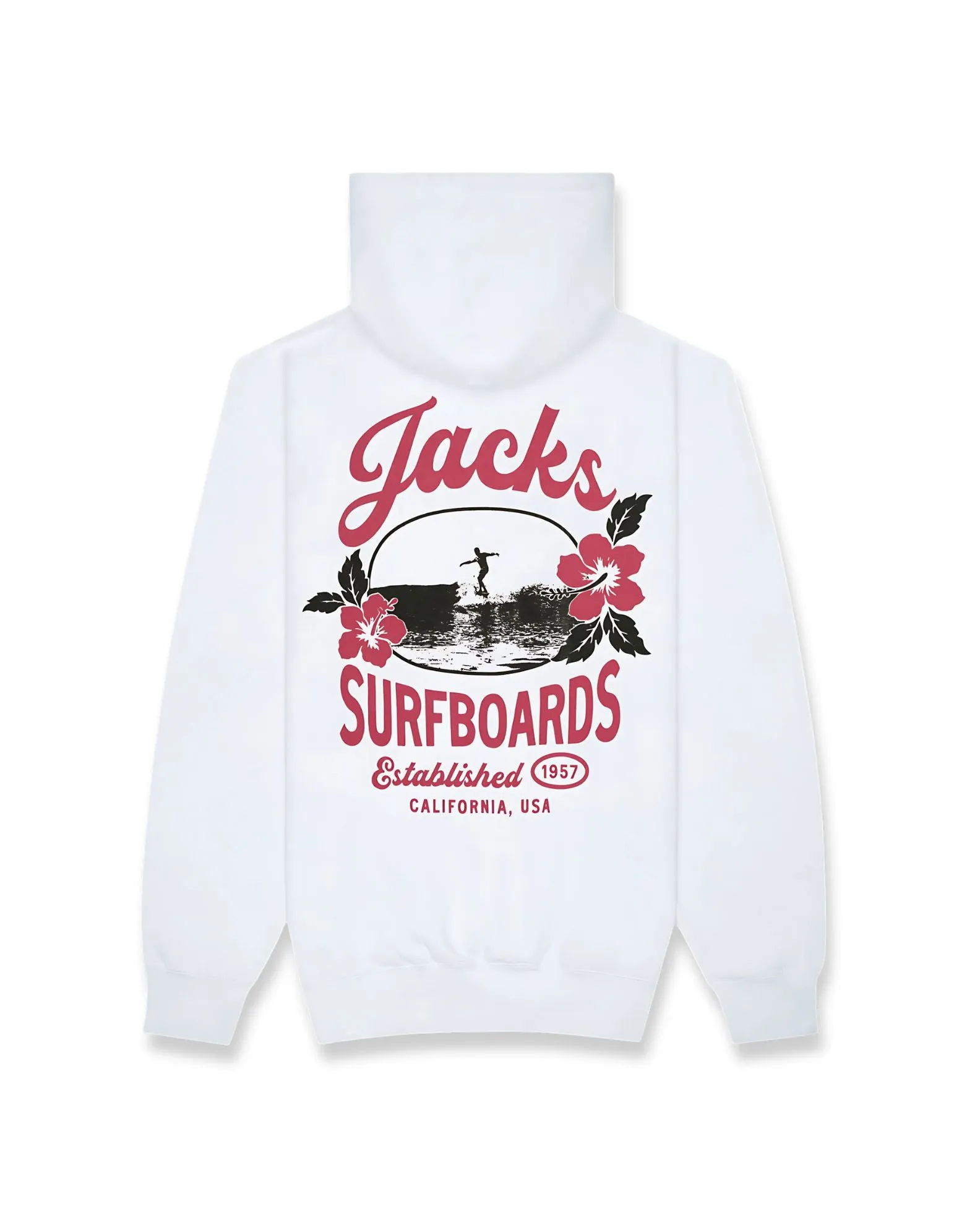 Tip Toe Summer Series Pullover Hoodie - White aesthetic features