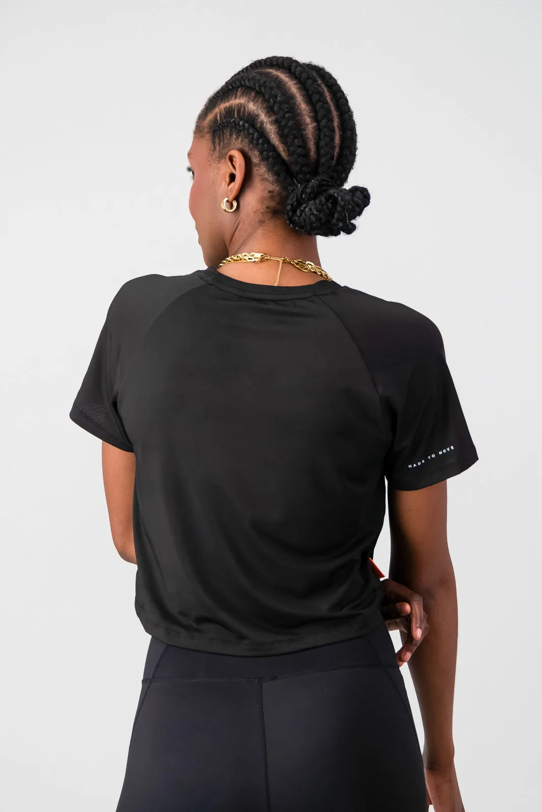 back to school Smart Fit Essential Flow Tee - Black