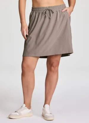 Casual Wear Button Details Plus Catch Me Courtside 19" Skort
