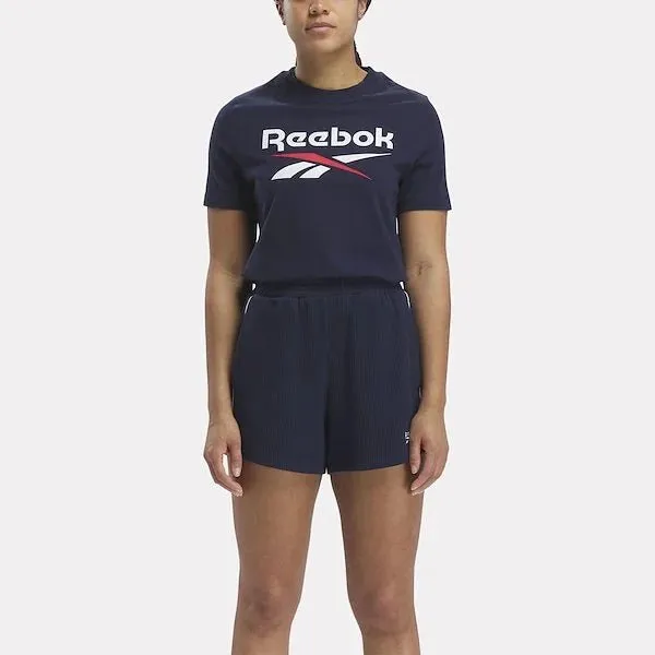 FadeResistant Reebok Women's Identity Big Logo Navy Tee