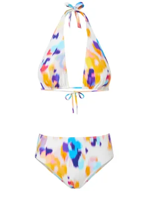 Allison Top   Classic Midrise Bottom in Floral Ikat Zero Gravity Fit No Ride Up Design