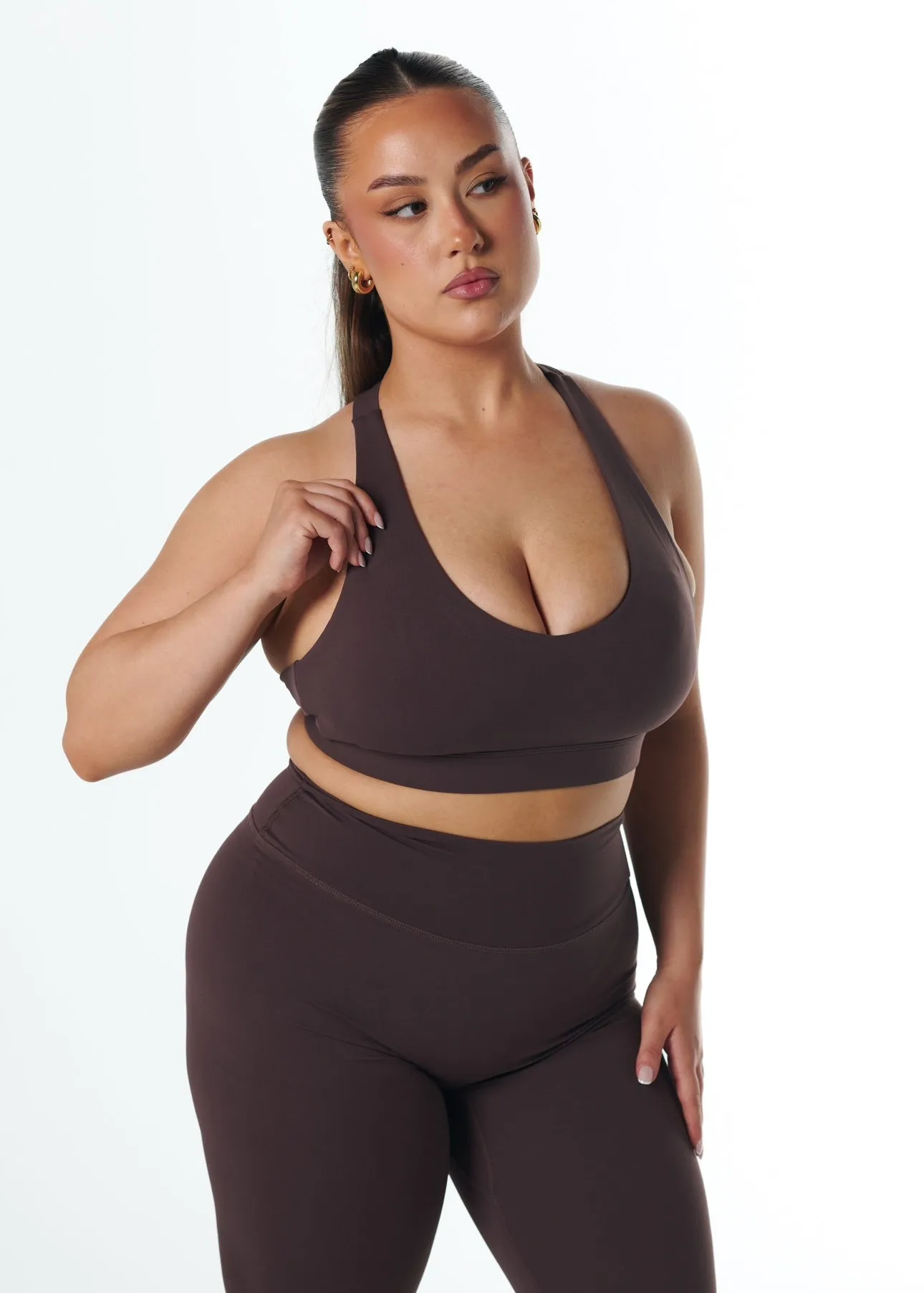 SERENE SUPPORT BRA - COCOA Collared