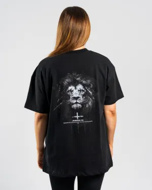 Joshua 1:9 'Lion' Women??s Oversized T-Shirt School spirit